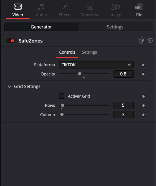 SafeZones for Davinci